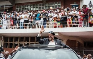 Veteran: The Inkatha Freedom Party’s Mangosuthu Buthelezi