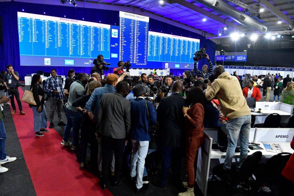 Atmosphere At The National Results Operations Centre At Gallagher Estate On Day 03 In South Africa