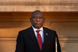 Serious Cyril Ramaphosa