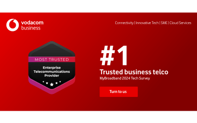 It’s official! Vodacom Business is SA’s most trusted enterprise telecommunications provider 